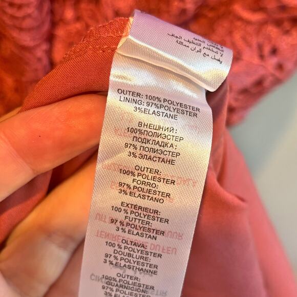 Little Mistress Rose Pink Floral Lace Short Sleeve Midi Dress - size 6 - Picture 5 of 5